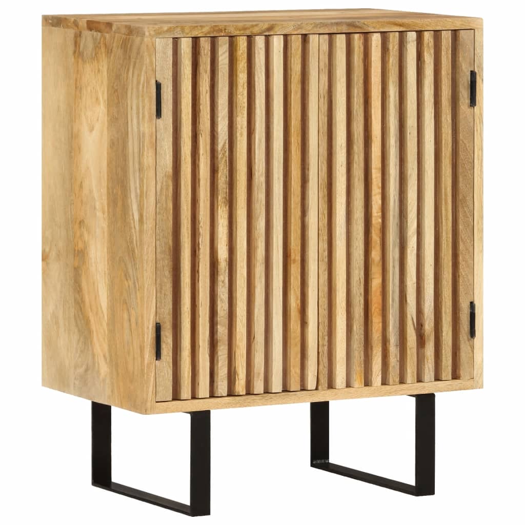 skænk med 2 låger 55x35x70 cm massivt mangotræ