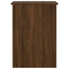 skrivebord 100x55x75 cm konstrueret træ brun egetræsfarve