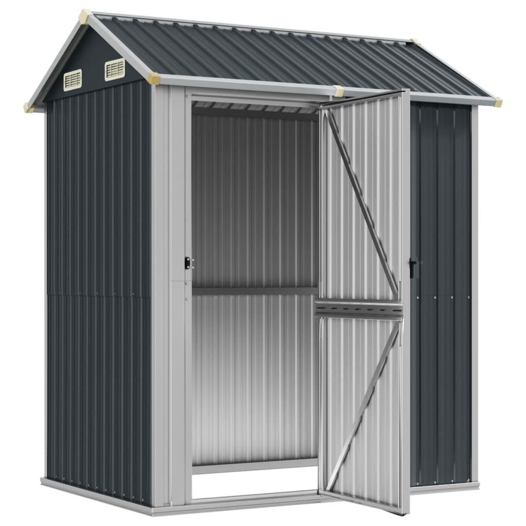 haveskur antracit 192x152,5x237 cm galvaniseret stål
