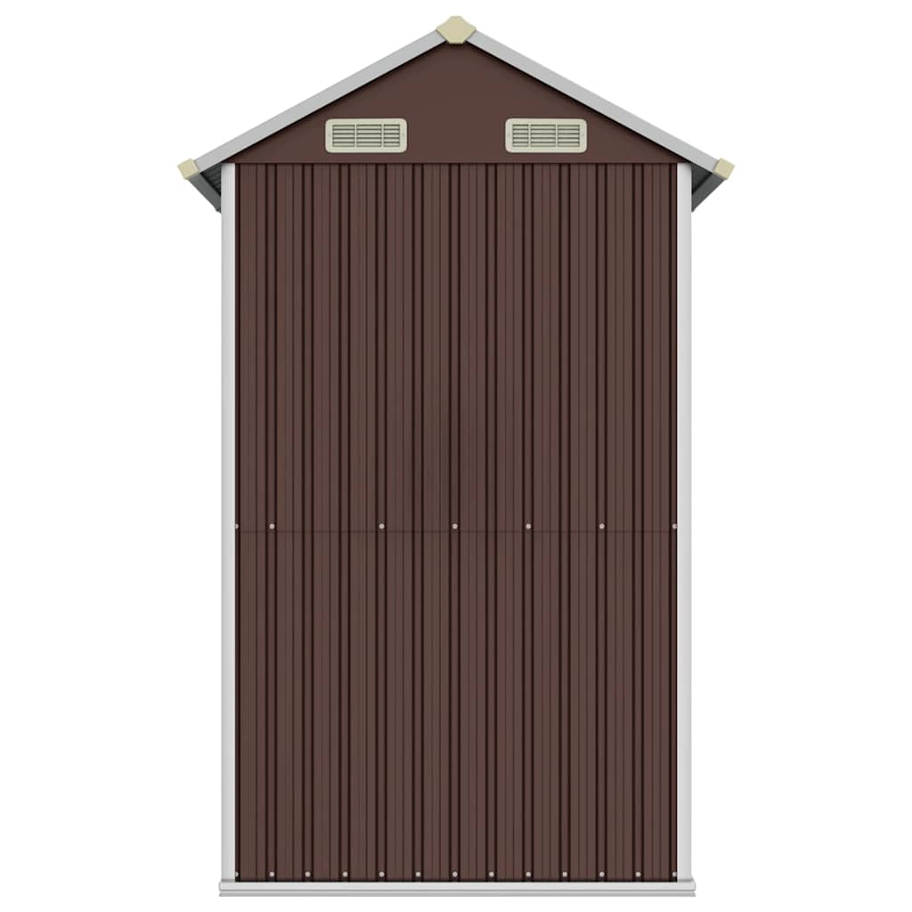 haveskur 192x152,5x237 cm galvaniseret stål brun
