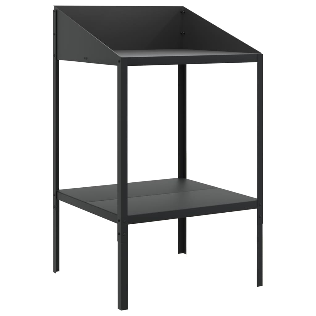 plantestativ 56,5x54,5x100 cm galvaniseret stål antracitgrå