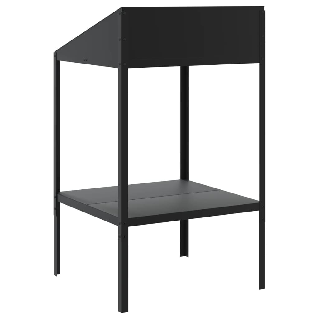 plantestativ 56,5x54,5x100 cm galvaniseret stål antracitgrå