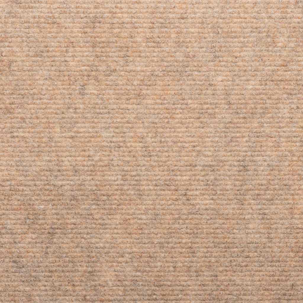 selvklæbende trappemåtter 10 stk. 56x17x3 cm beige