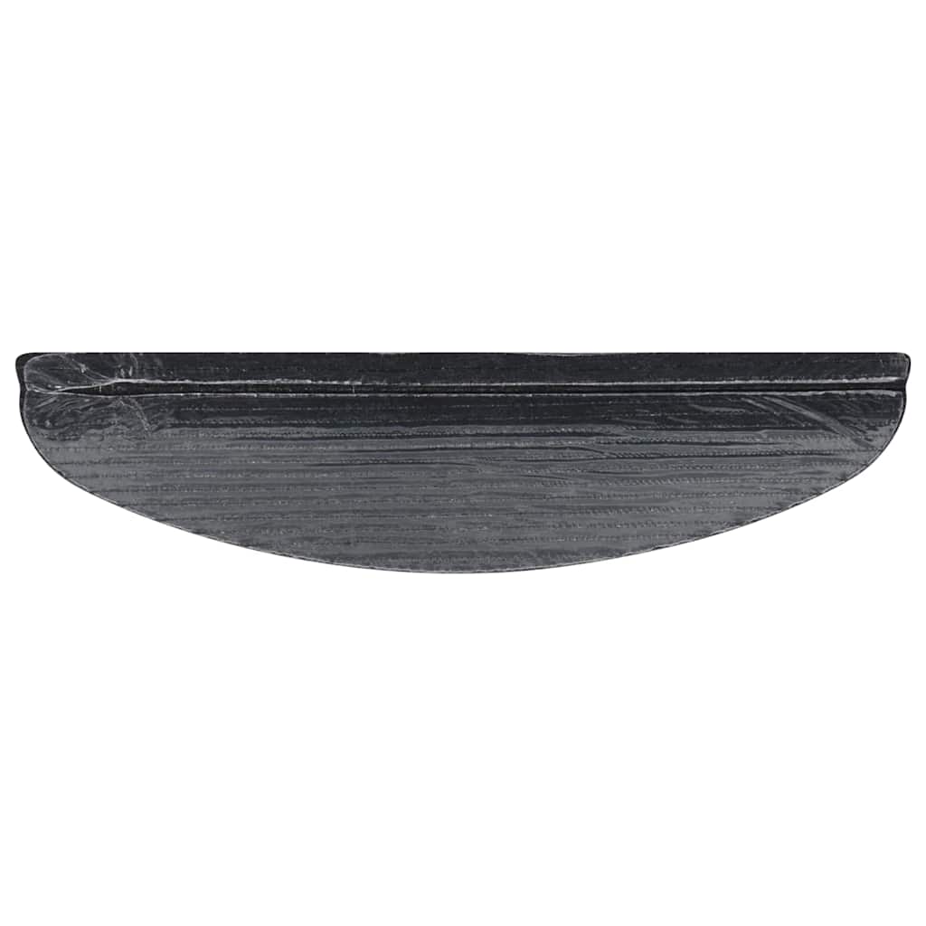 selvklæbende trappemåtter 10 stk. 56x17x3 cm antracitgrå