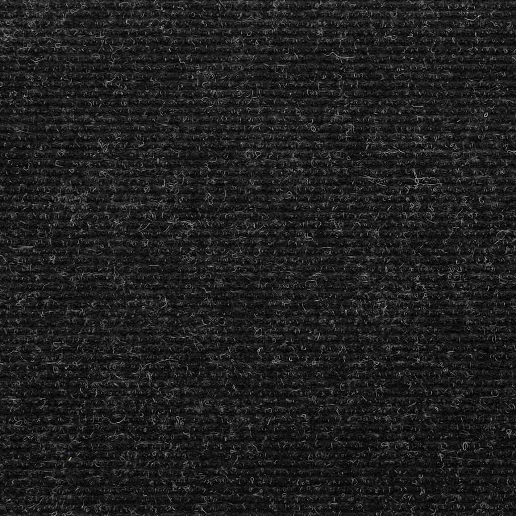 selvklæbende trappemåtter 10 stk. 56x17x3 cm antracitgrå