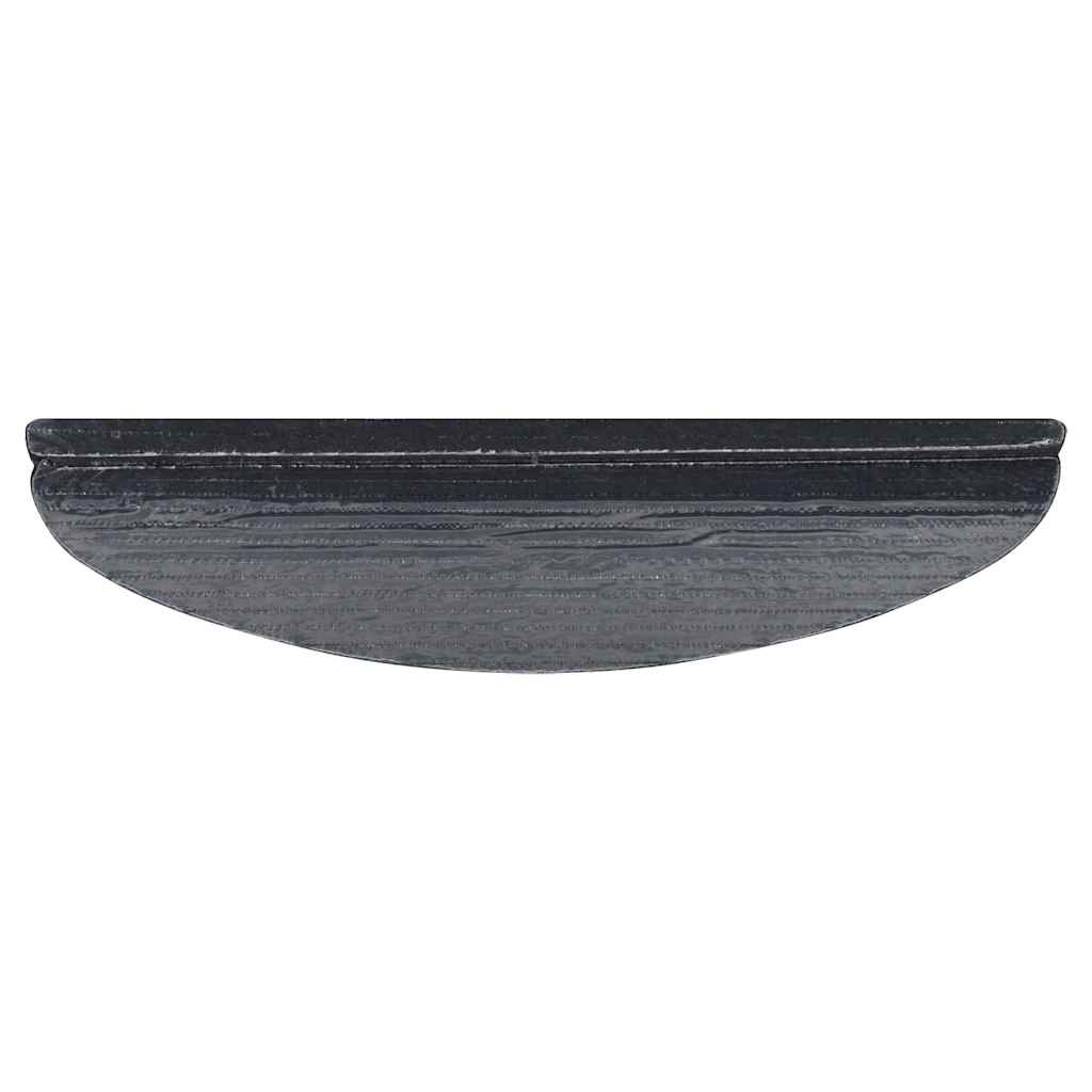 selvklæbende trappemåtter 10 stk. 56x17x3 cm grå
