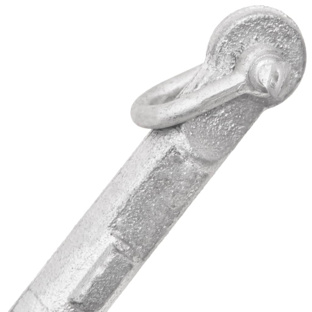 foldbart anker 0,7 kg varmgalvaniseret støbejern sølvfarvet