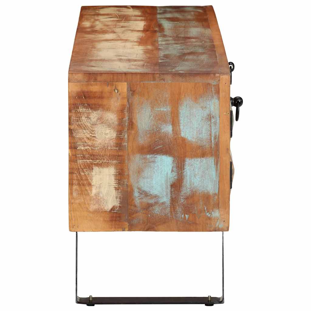 tv-bord 112x30x45 cm massivt genbrugstræ