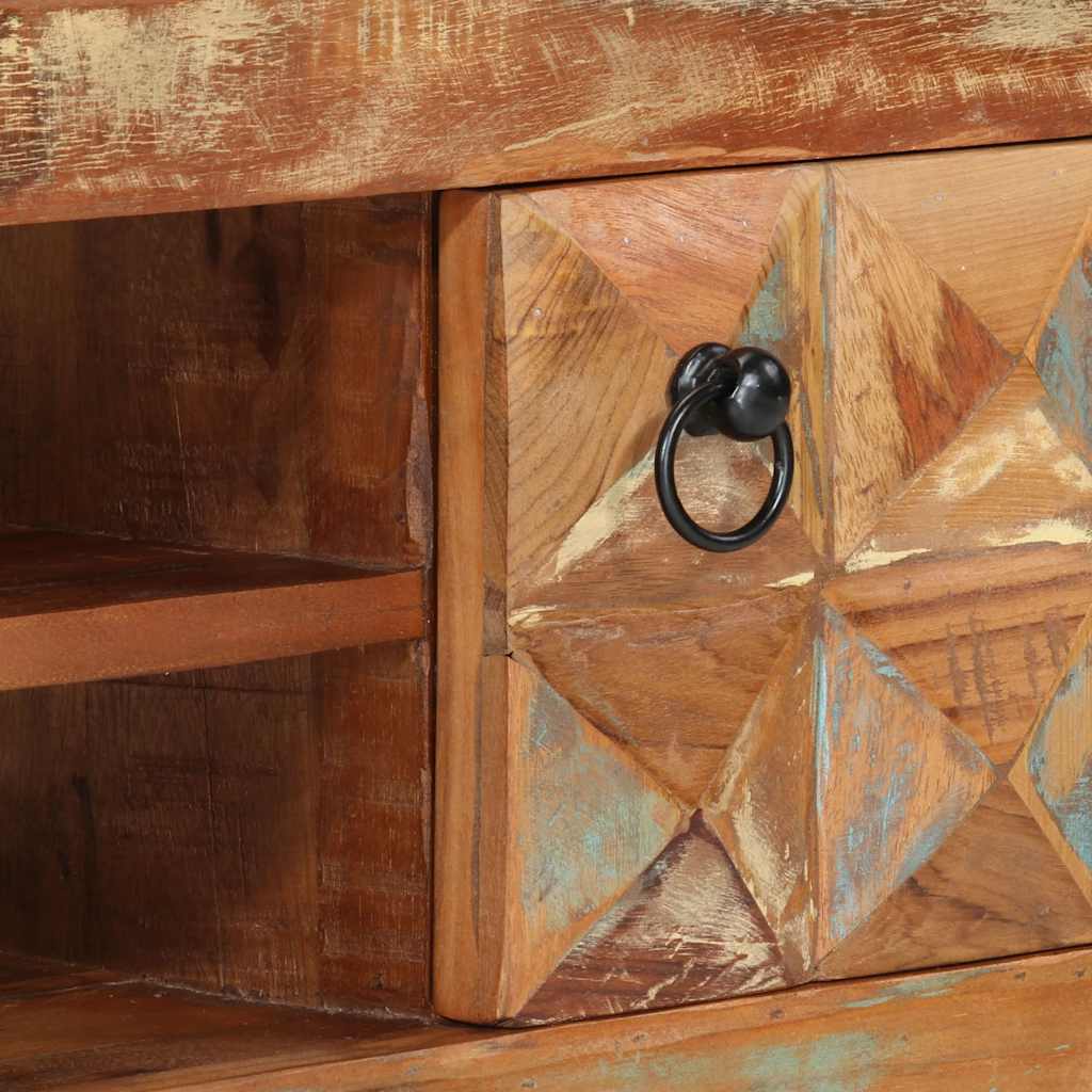 tv-bord 112x30x45 cm massivt genbrugstræ