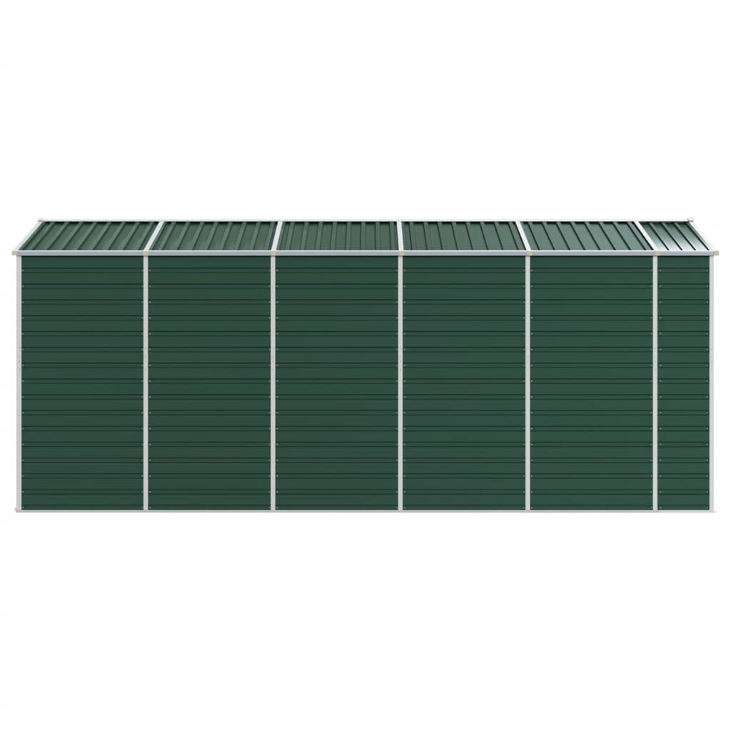 haveskur 191x470x198 cm galvaniseret stål grøn