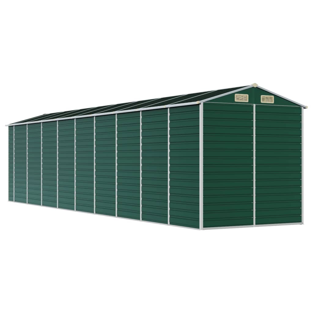 haveskur 191x810x198 cm galvaniseret stål grøn