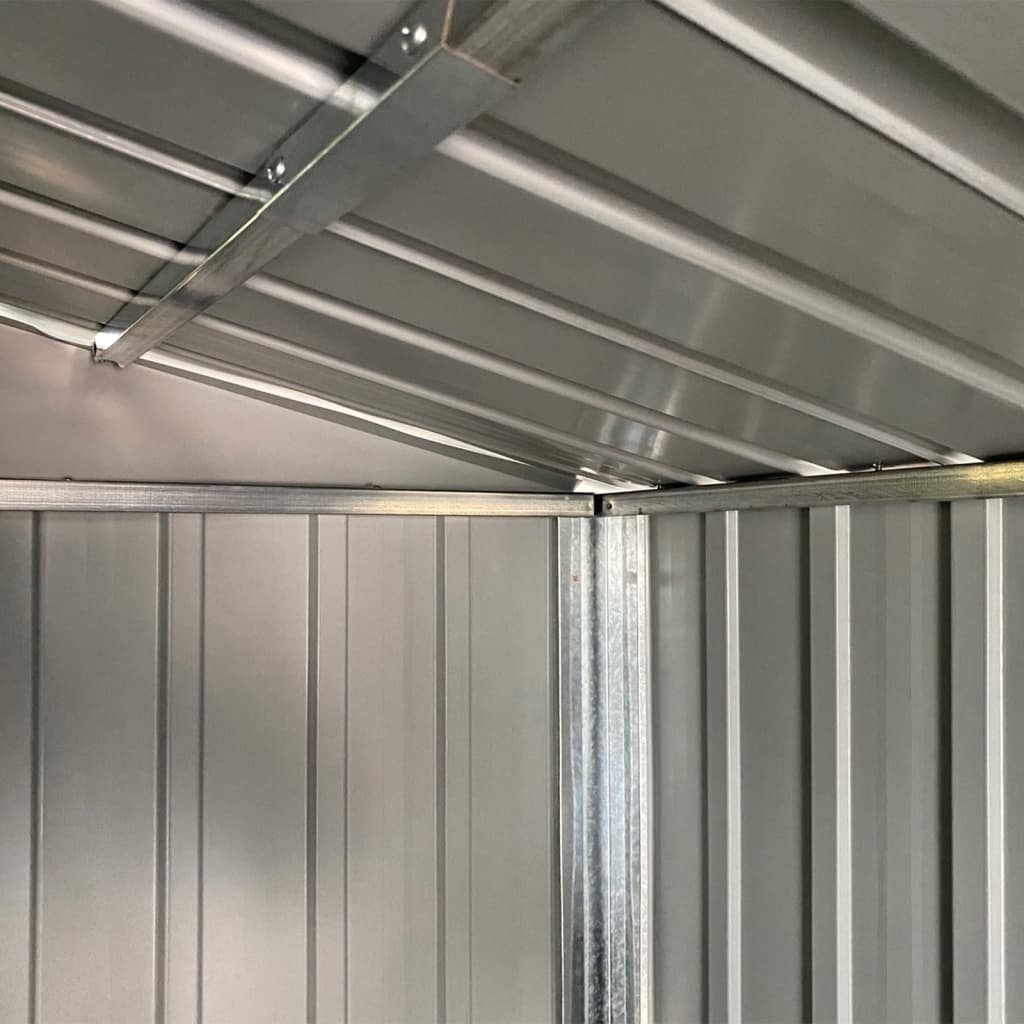 haveskur brun 191x555x198 cm galvaniseret stål