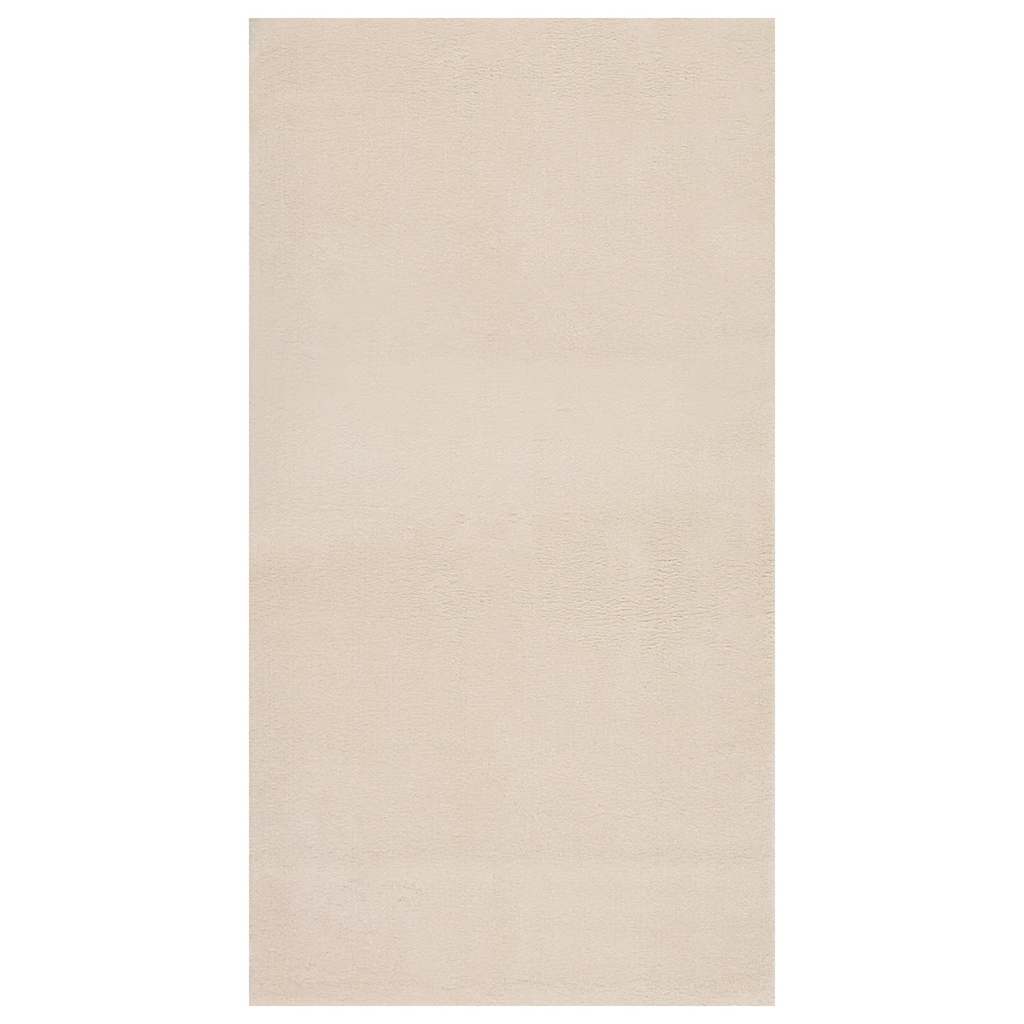 Shaggy tæppe beige 120x183 cm polyester