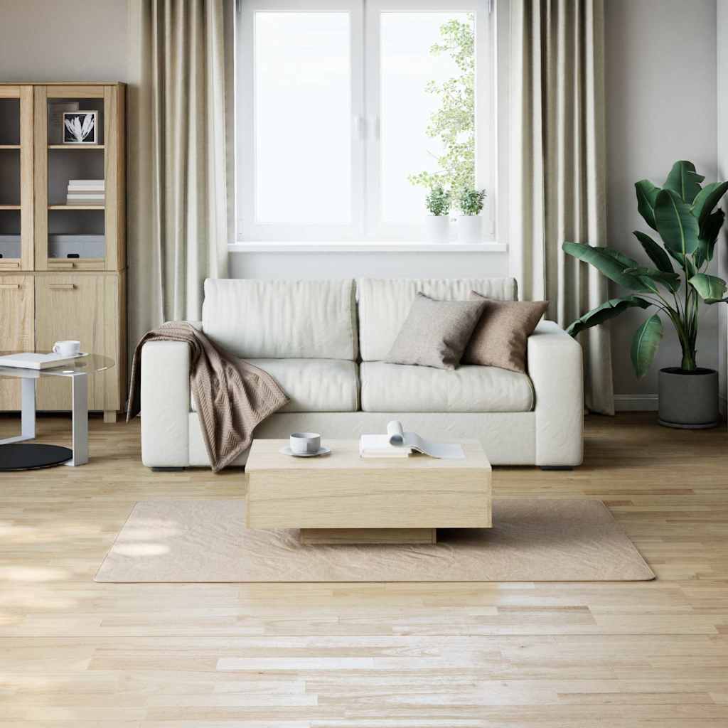 Shaggy tæppe beige 120x183 cm polyester
