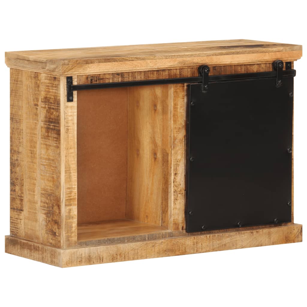 skænk 80x30x55 cm massivt ru mangotræ