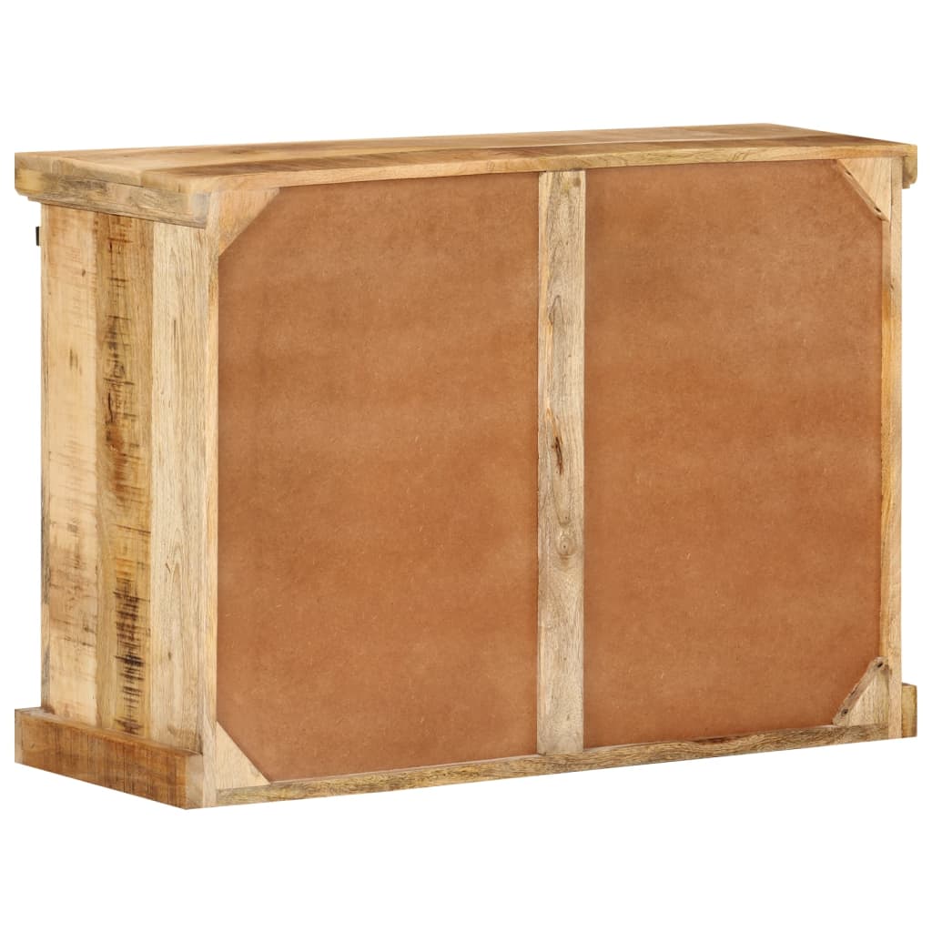 skænk 80x30x55 cm massivt ru mangotræ