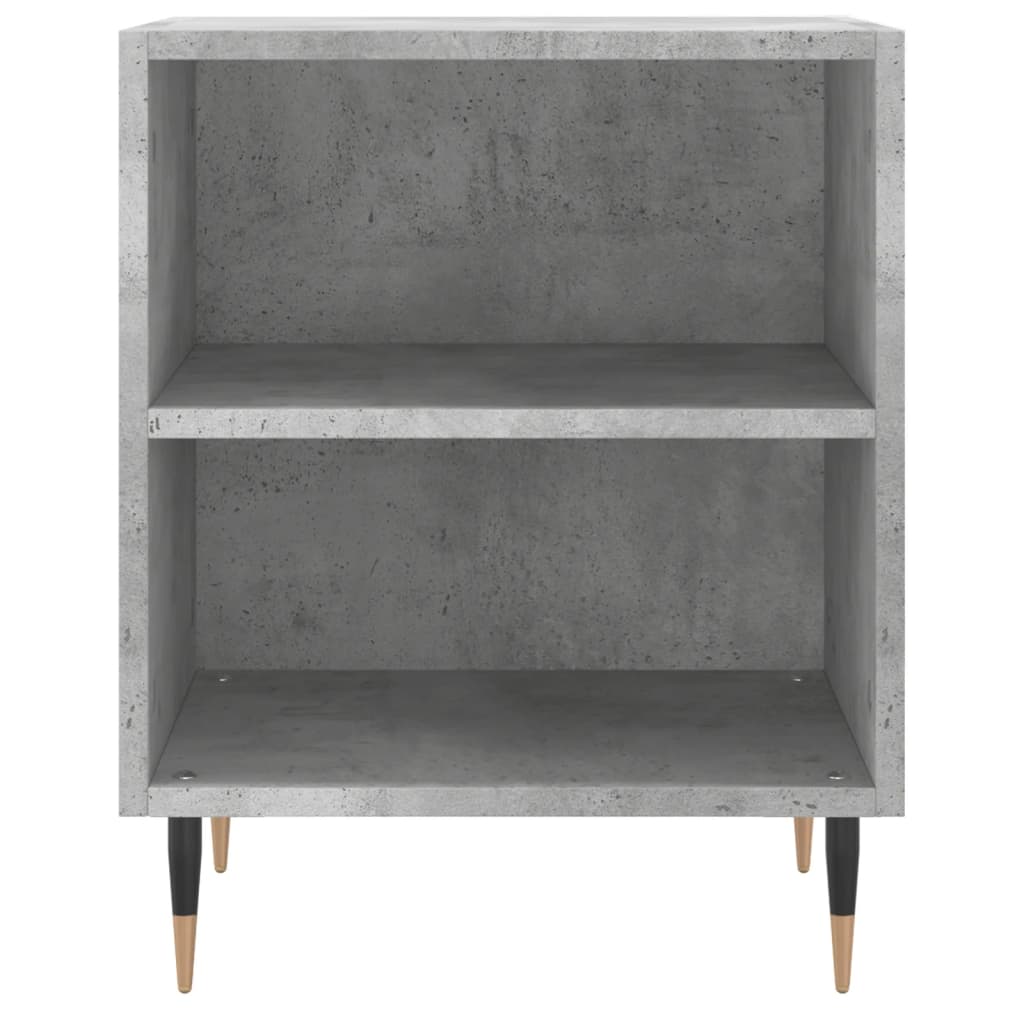 sengeborde 2 stk. 40x30x50 cm konstrueret træ betongrå