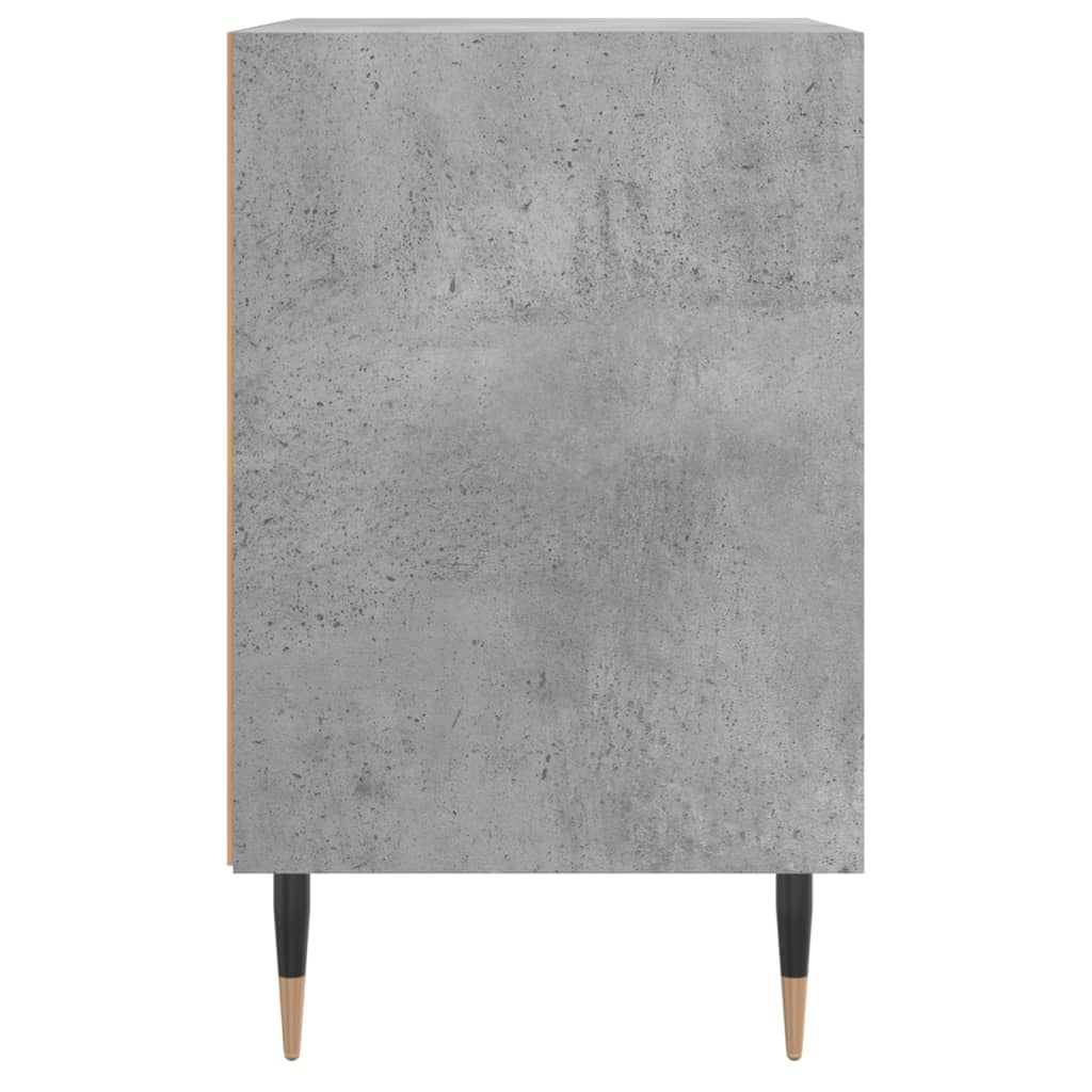 sengeborde 2 stk. 40x30x50 cm konstrueret træ betongrå