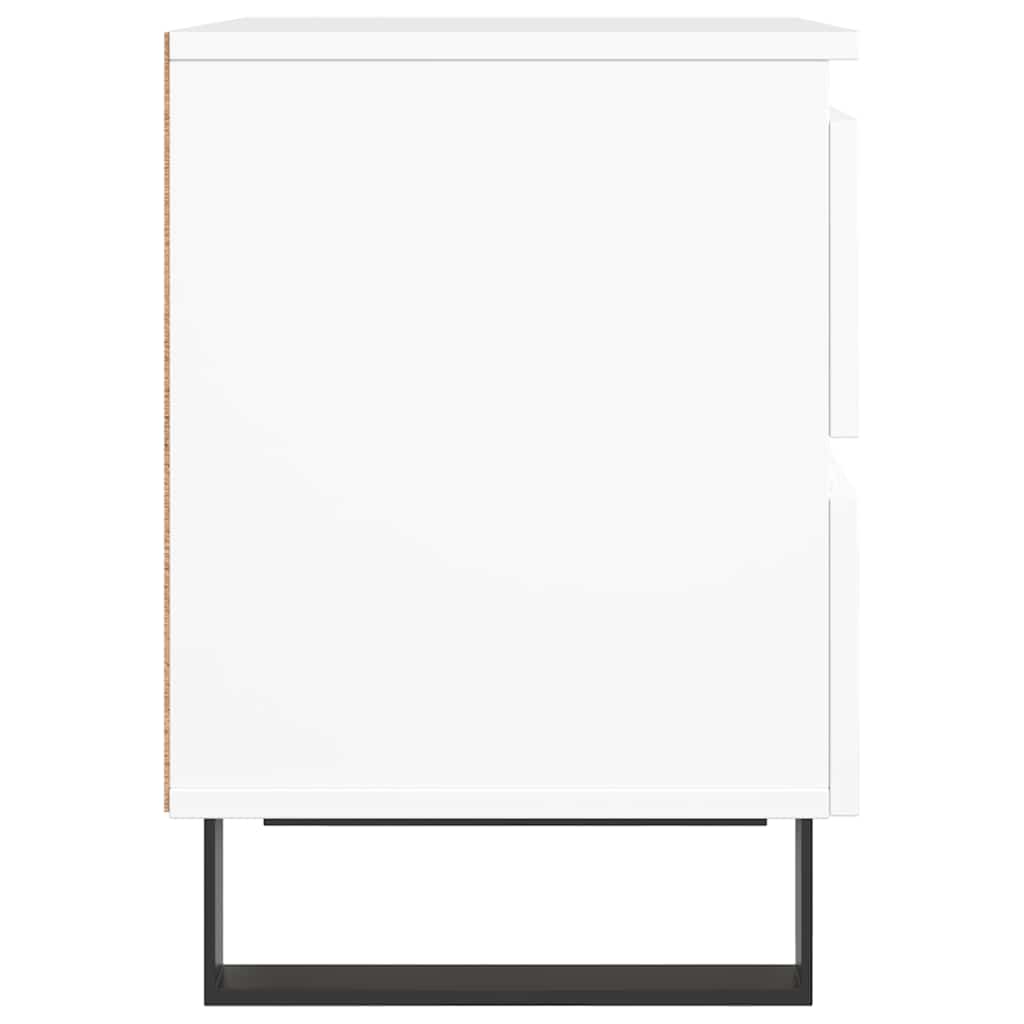sengebord 40x35x50 cm konstrueret træ hvid