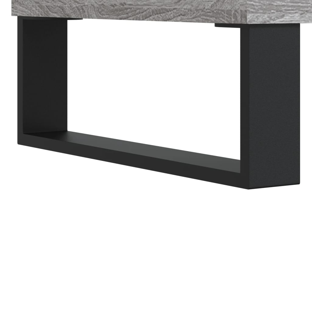 sengeborde 2 stk. 40x35x50 cm konstrueret træ grå sonoma-eg