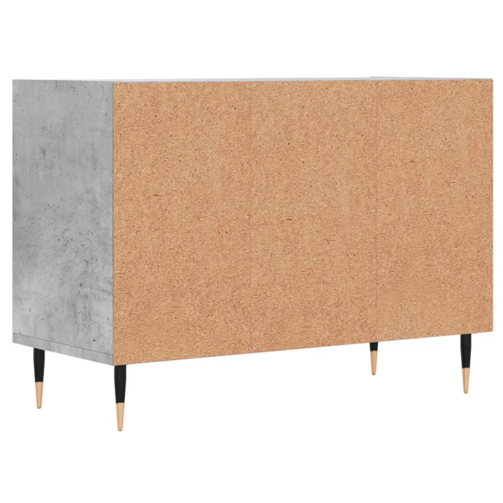 tv-bord 69,5x30x50 cm konstrueret træ betongrå