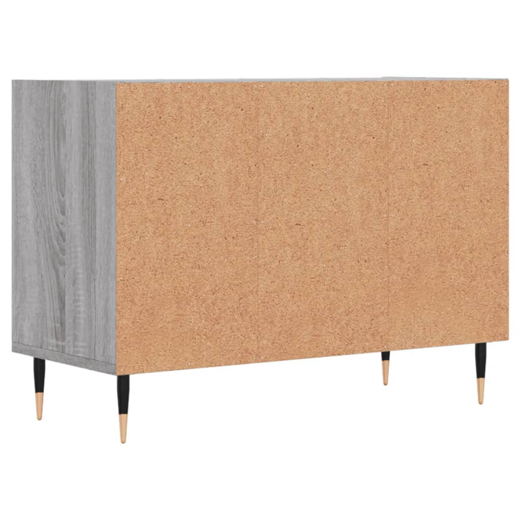 tv-bord 69,5x30x50 cm konstrueret træ grå sonoma-eg