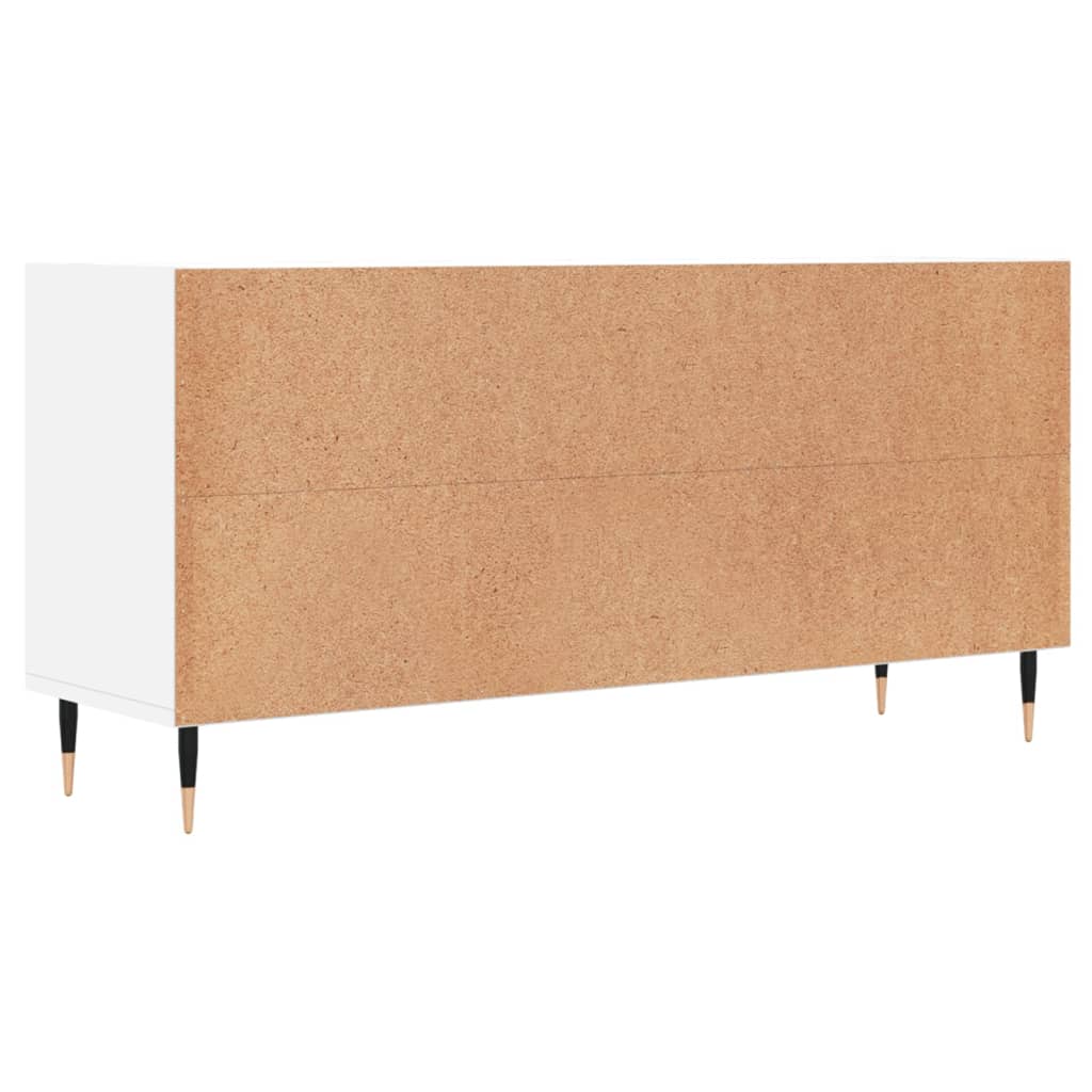 tv-bord 103,5x30x50 cm konstrueret træ hvid