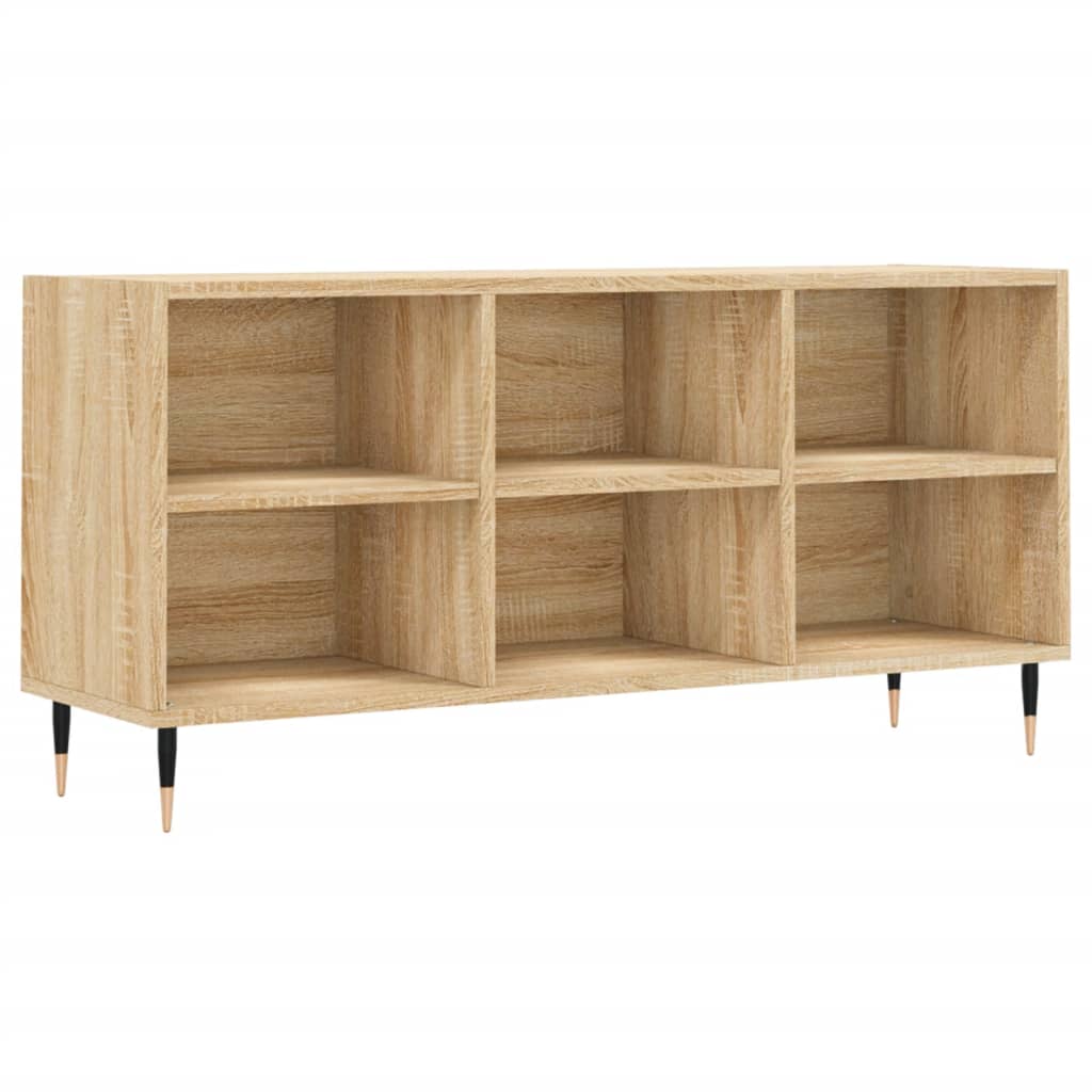 tv-bord 103,5x30x50 cm konstrueret træ sonoma-eg