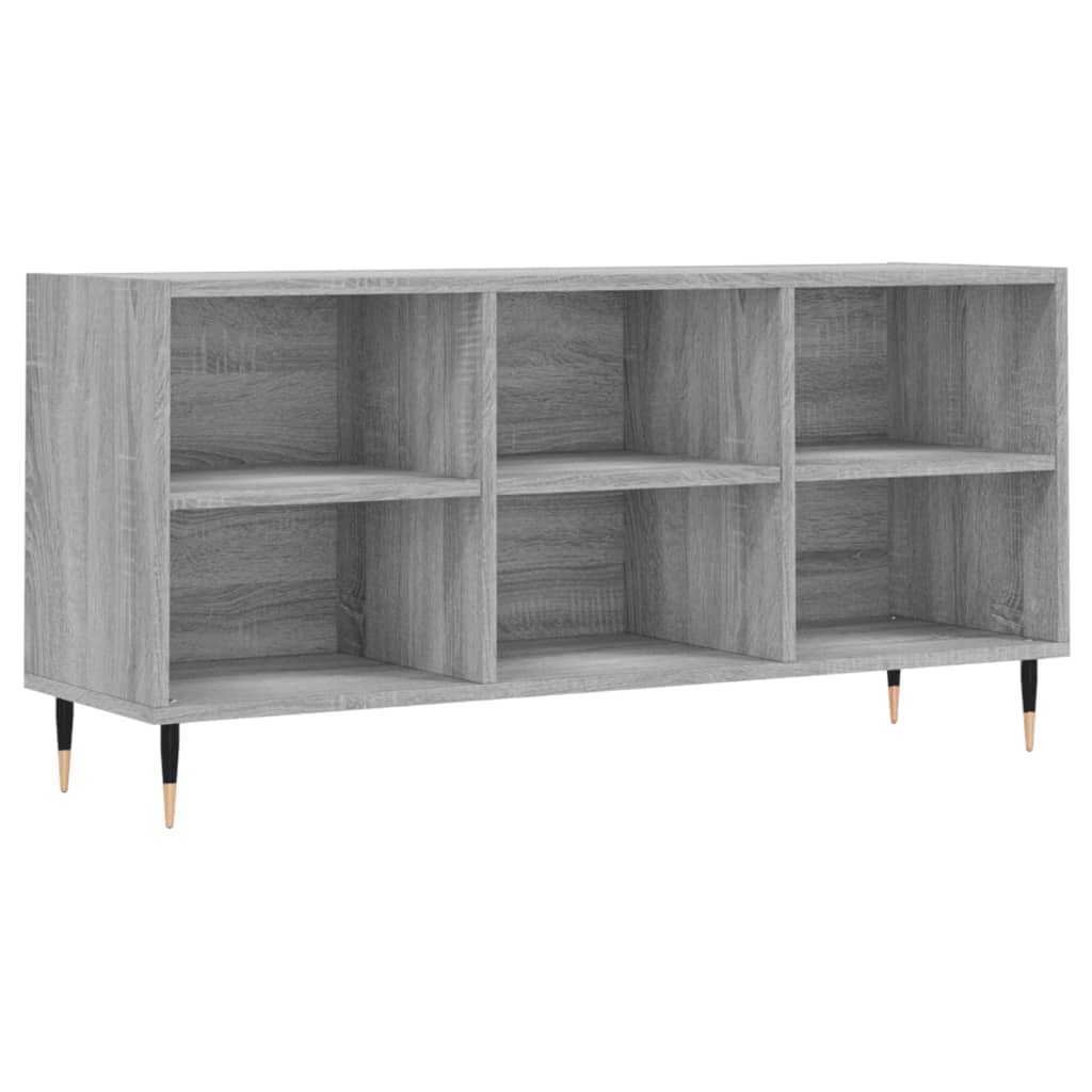 tv-bord 103,5x30x50 cm konstrueret træ grå sonoma-eg