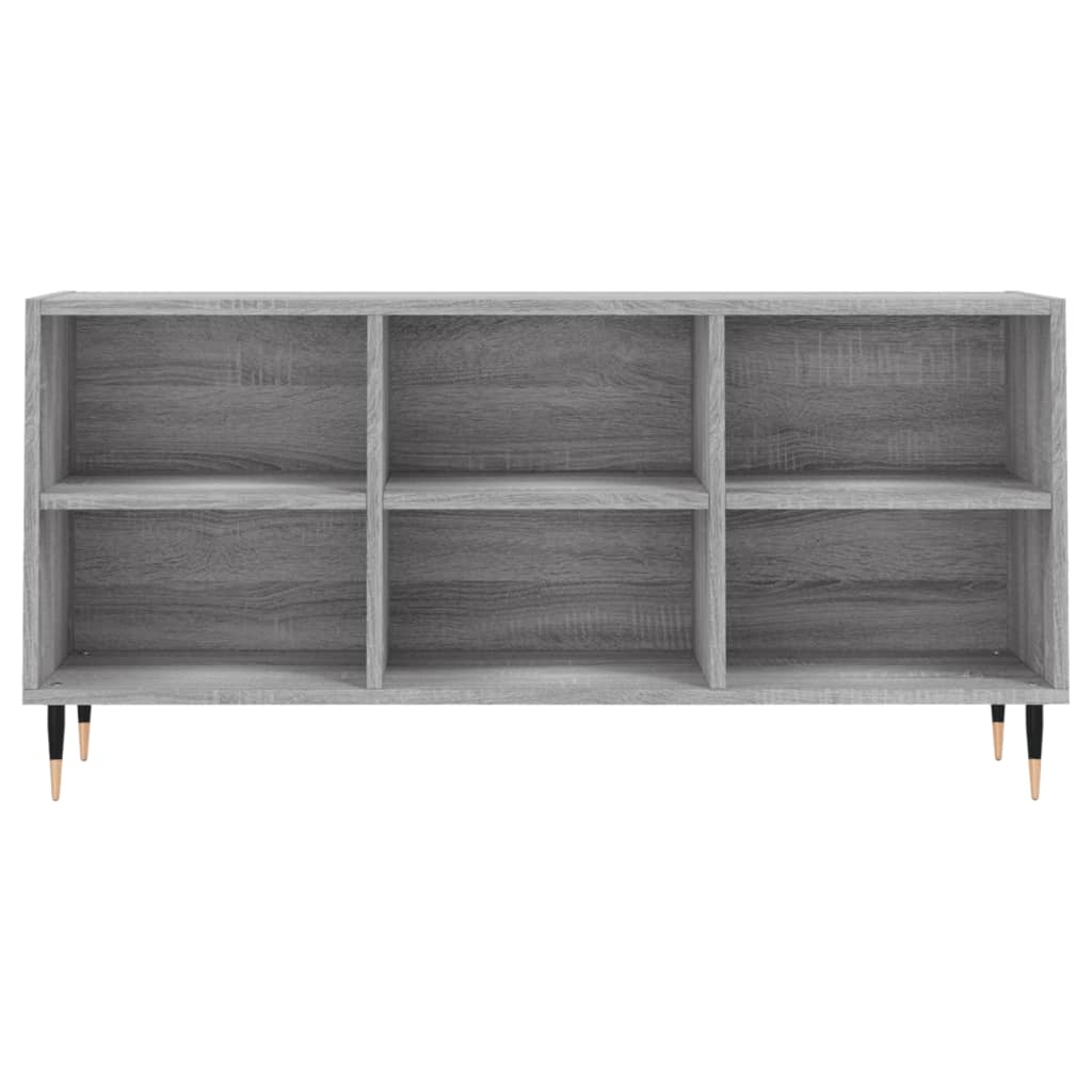 tv-bord 103,5x30x50 cm konstrueret træ grå sonoma-eg