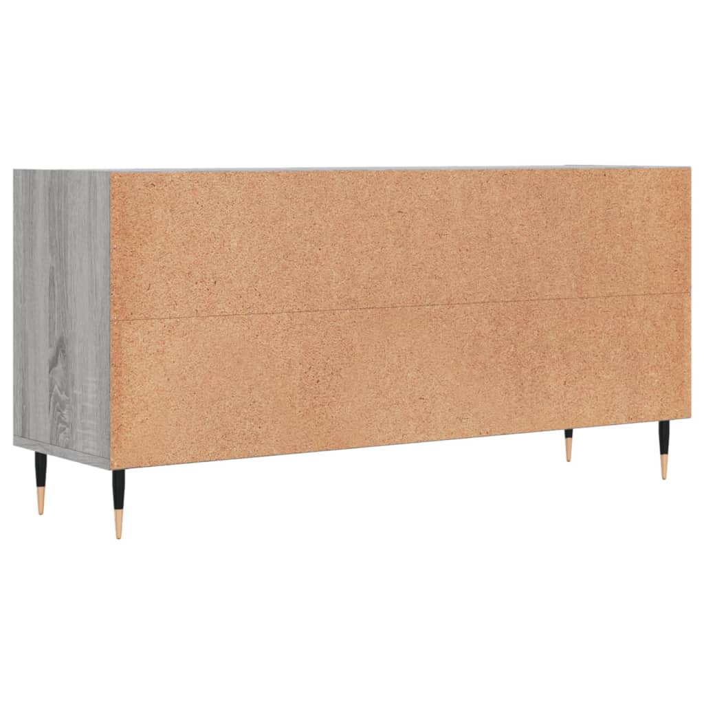 tv-bord 103,5x30x50 cm konstrueret træ grå sonoma-eg