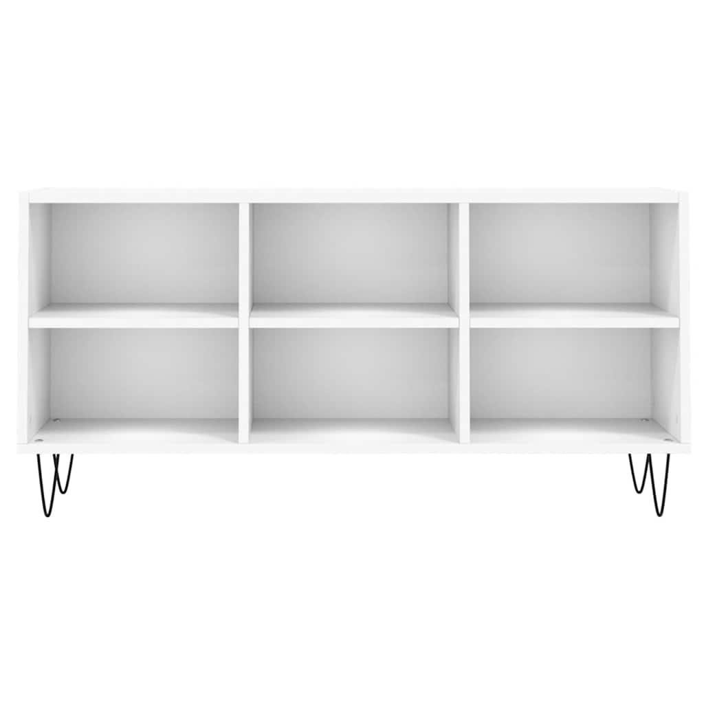 tv-bord 103,5x30x50 cm konstrueret træ hvid
