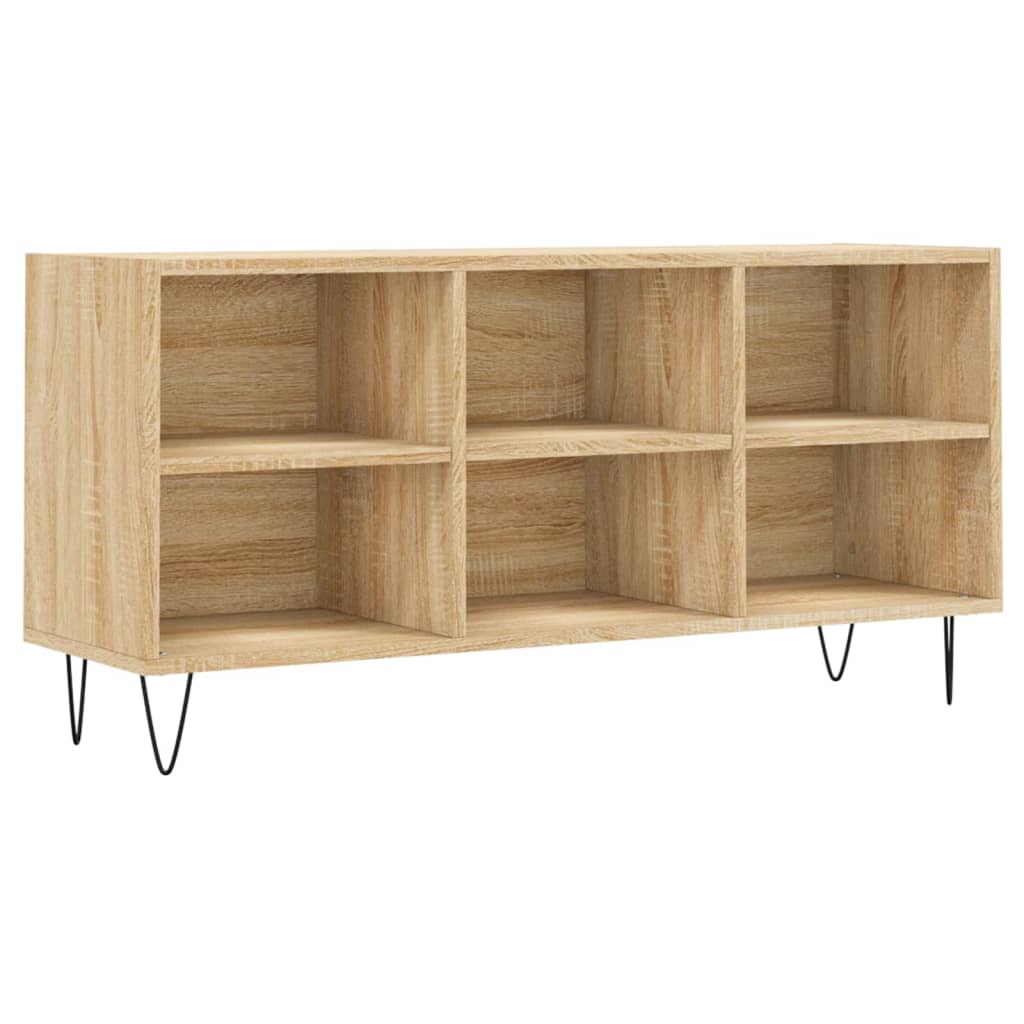 tv-bord 103,5x30x50 cm konstrueret træ sonoma-eg