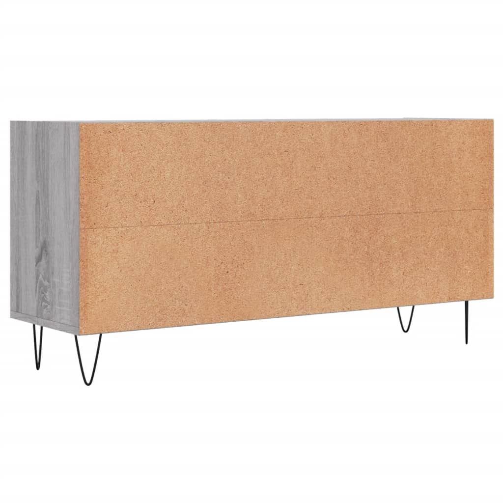 tv-bord 103,5x30x50 cm konstrueret træ grå sonoma-eg