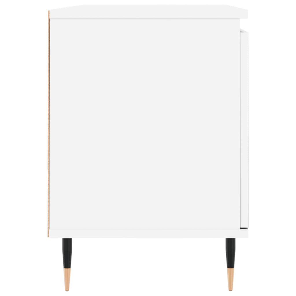 tv-bord 104x35x50 cm konstrueret træ hvid
