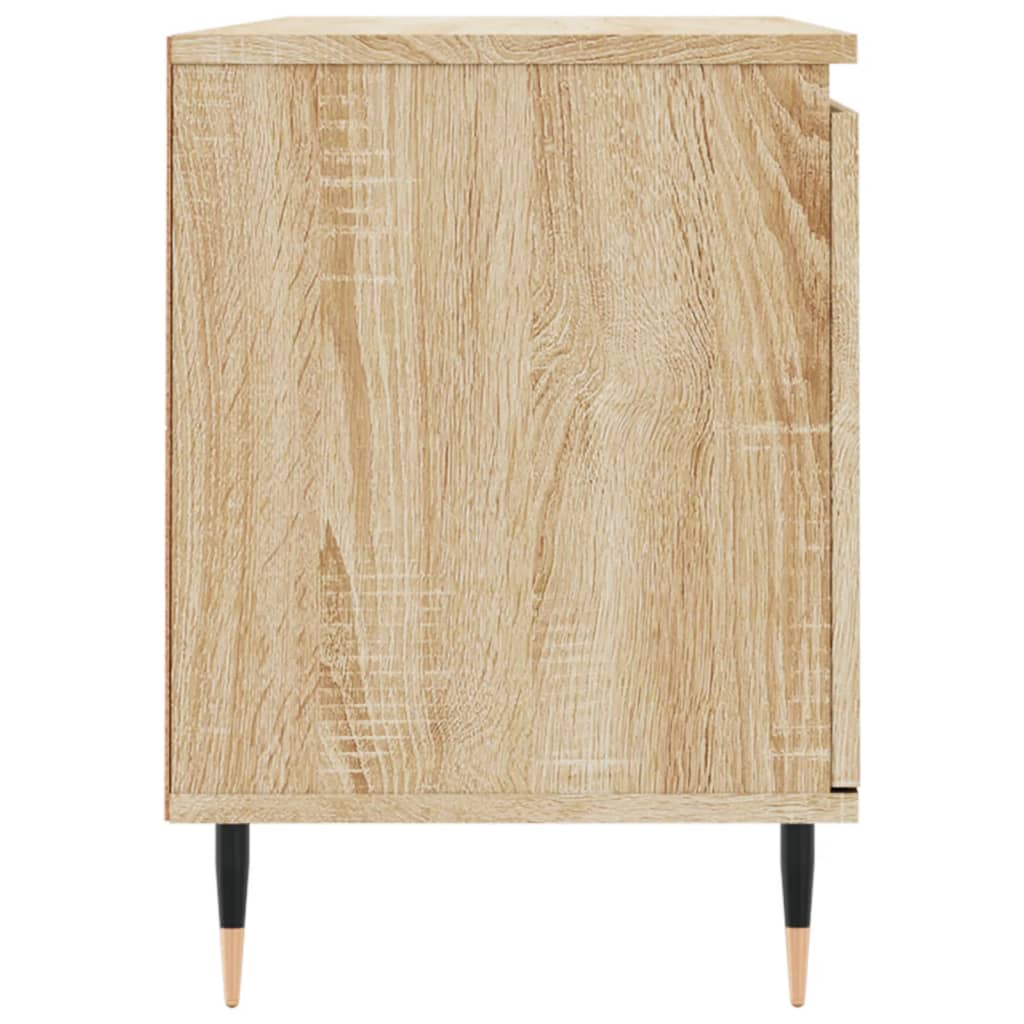 tv-bord 104x35x50 cm konstrueret træ sonoma-eg
