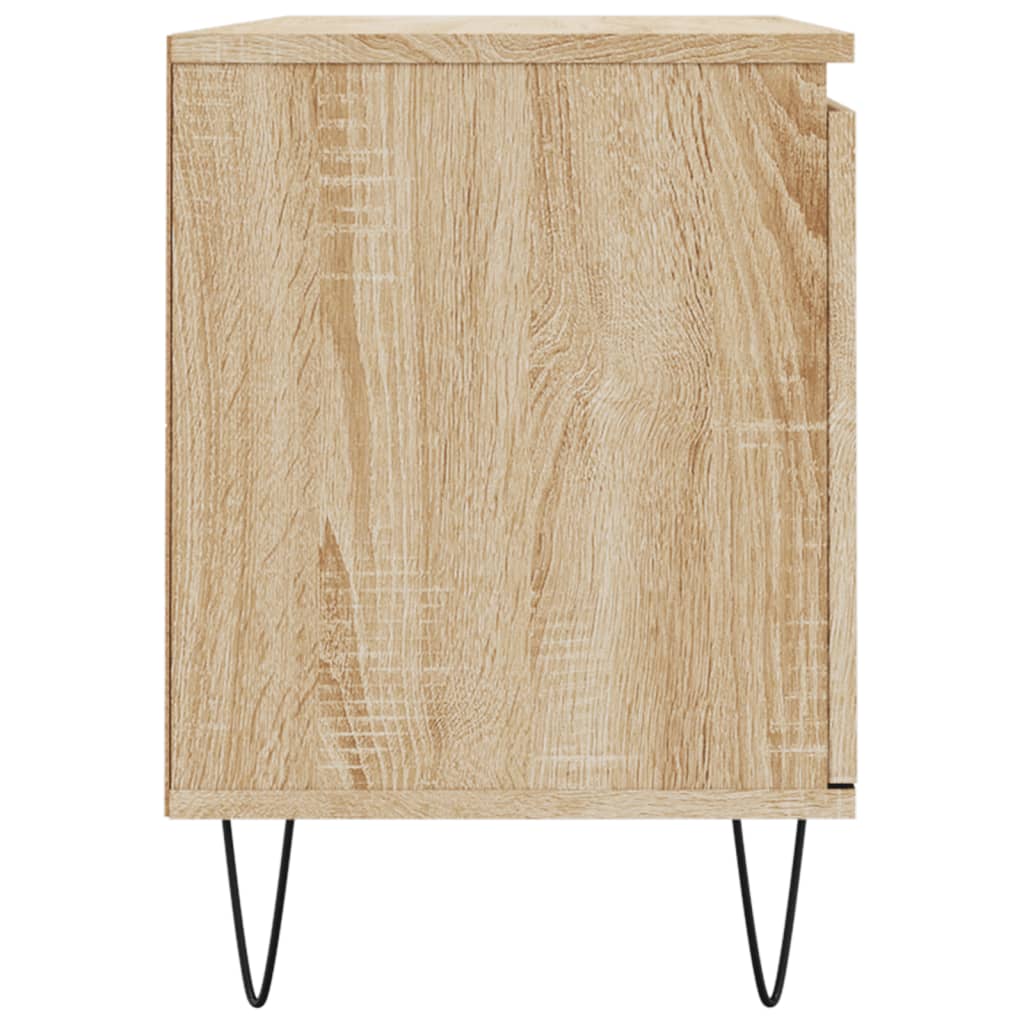 tv-bord 104x35x50 cm konstrueret træ sonoma-eg