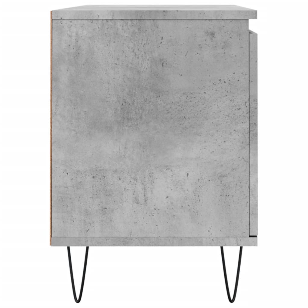 tv-bord 104x35x50 cm konstrueret træ betongrå