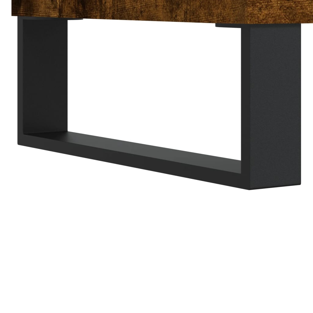 tv-bord 104x35x50 cm konstrueret træ røget egetræsfarve