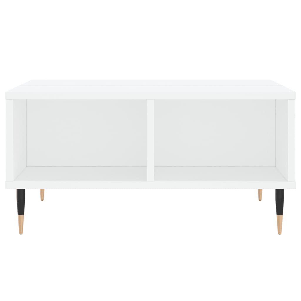 sofabord 60x60x30 cm konstrueret træ hvid