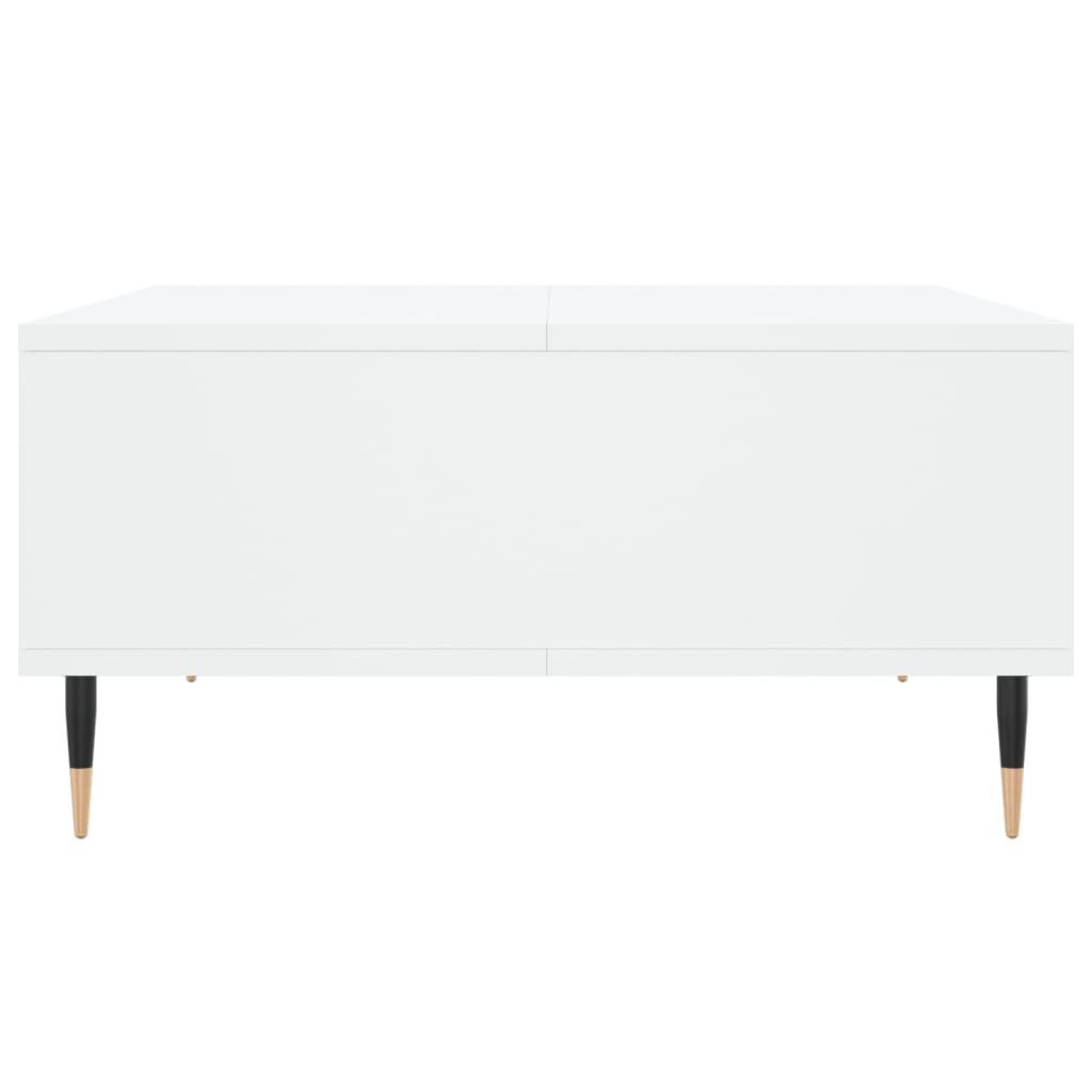 sofabord 60x60x30 cm konstrueret træ hvid