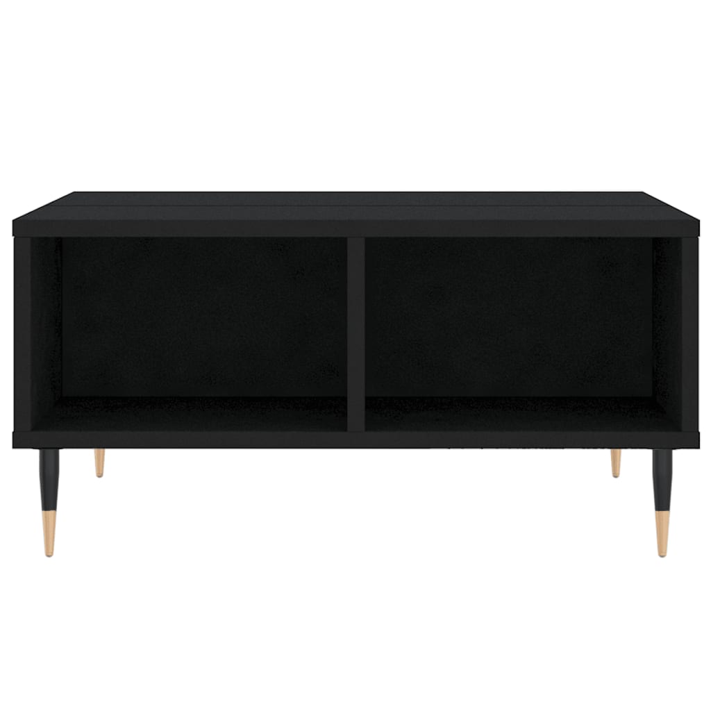 sofabord 60x60x30 cm konstrueret træ sort