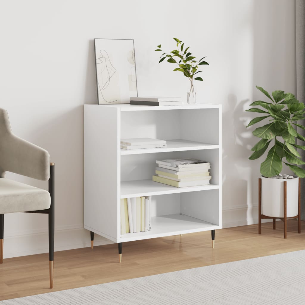 skænk 57x35x70 cm konstrueret træ hvid