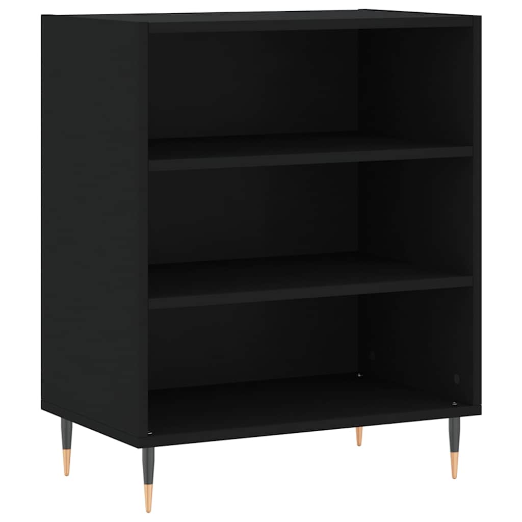 skænk 57x35x70 cm konstrueret træ sort