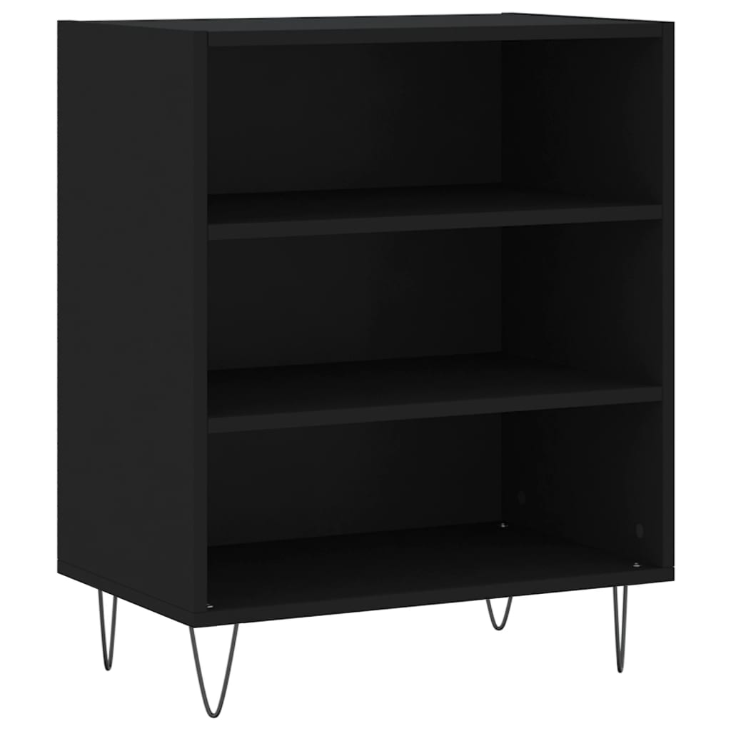 skænk 57x35x70 cm konstrueret træ sort