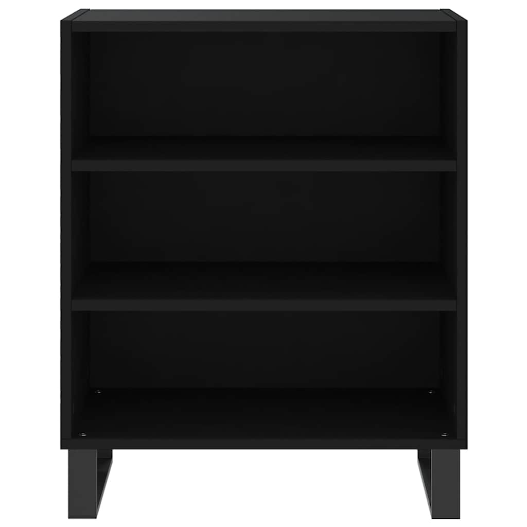 skænk 57x35x70 cm konstrueret træ sort