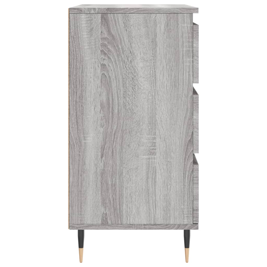 skænk 60x35x70 cm konstrueret træ grå sonoma-eg