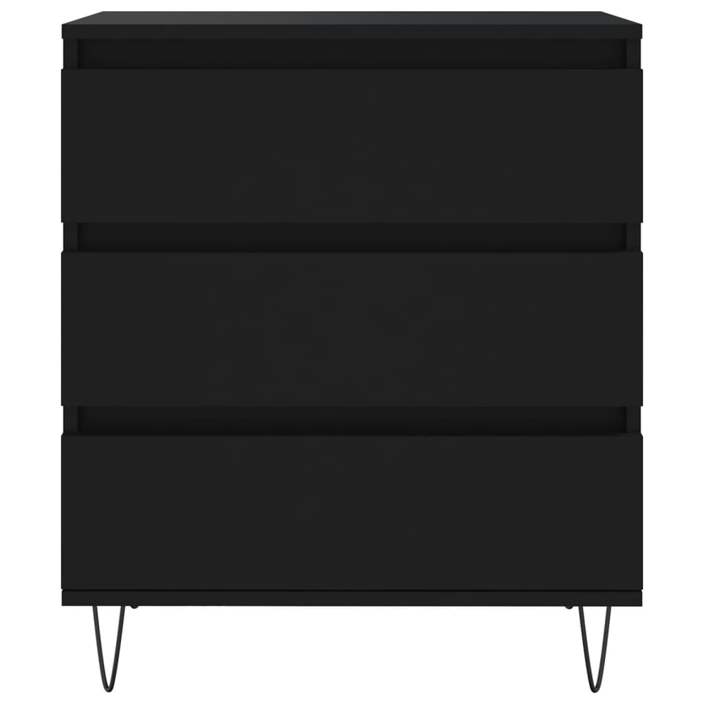 skænk 60x35x70 cm konstrueret træ sort