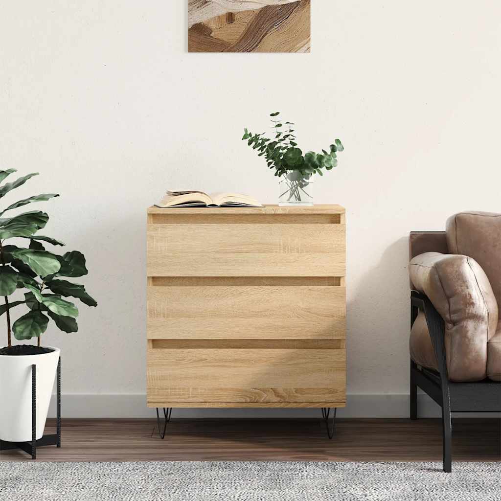 skænk 60x35x70 cm konstrueret træ sonoma-eg
