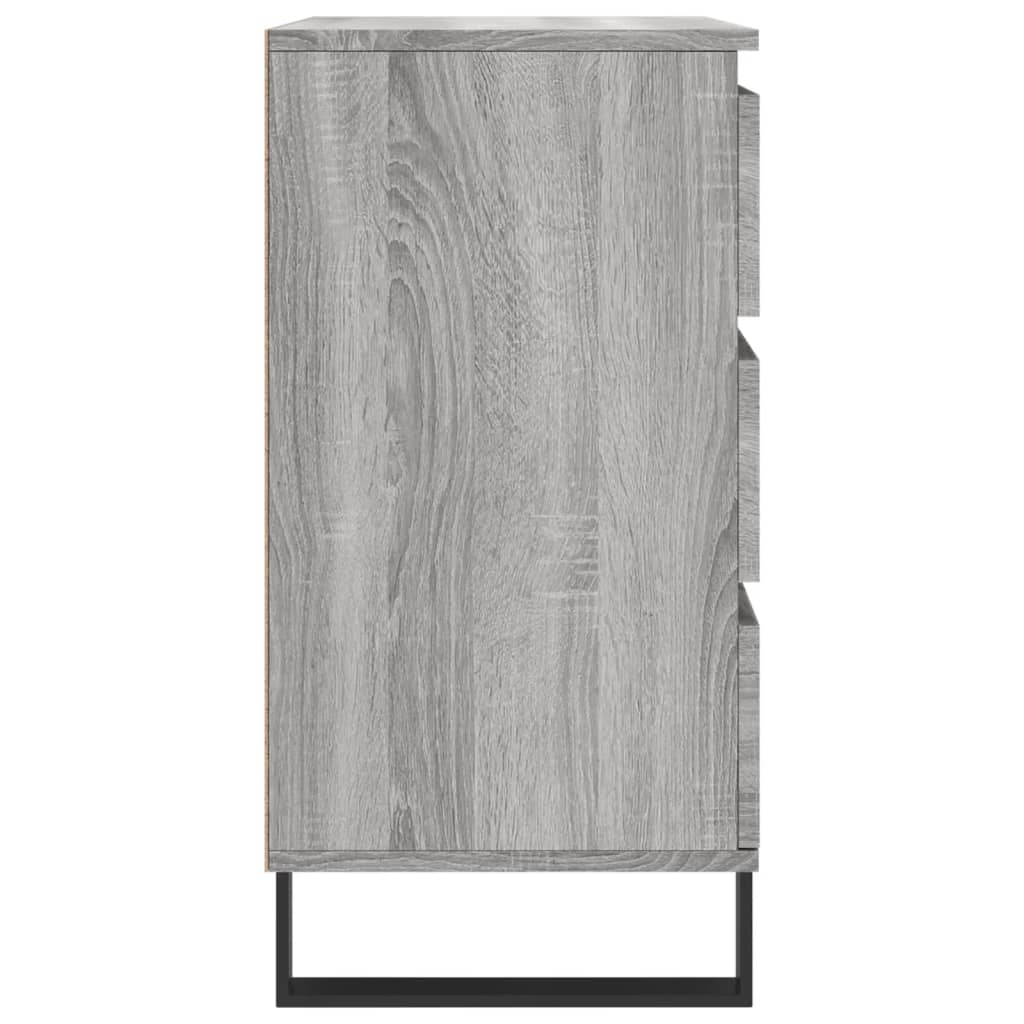 skænk 60x35x70 cm konstrueret træ grå sonoma-eg